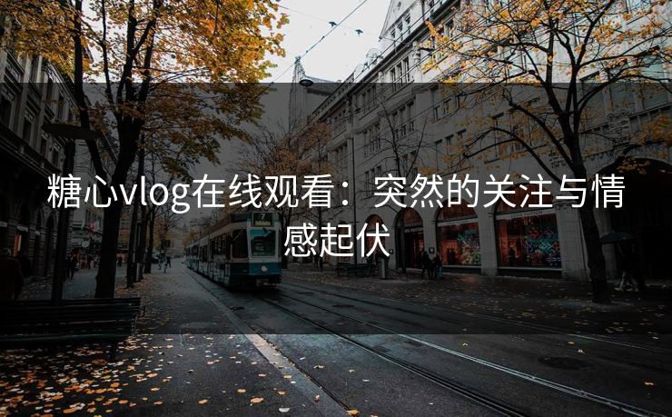 糖心vlog在线观看：突然的关注与情感起伏